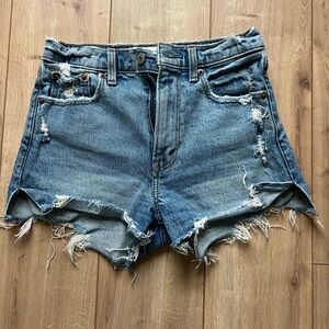 Abercrombie High-Rise Distressed Mom Short